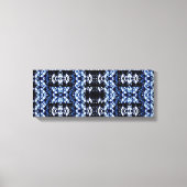 Shibori geïnspireerde Abstracte kunst Canvas Print (Voorkant)