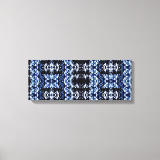 Shibori geïnspireerde Abstracte kunst Canvas Print