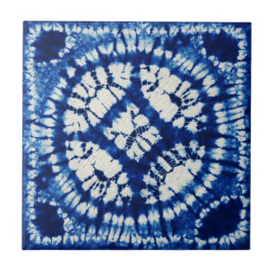 Shibori geverfde keramische Tegel Tegeltje