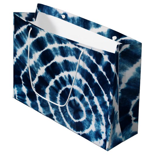 Shibori Groot Cadeauzakje (Voorkant Gekanteld)