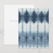 Shibori Indigio Print Briefkaart (Voorkant / Achterkant)