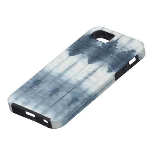 Shibori Indigio Print Case-Mate iPhone Case (Onderkant)