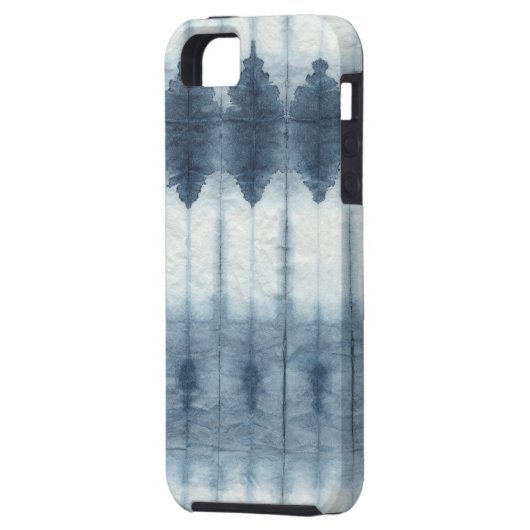 Shibori Indigio Print Case-Mate iPhone Case (Achterkant Links)