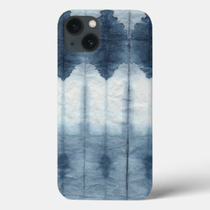 Shibori Indigio Print iPhone 13 Hoesje