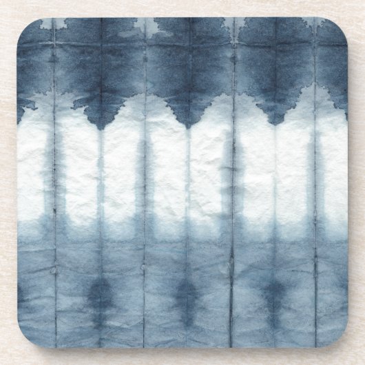 Shibori Indigio Print Drankjes Onderzetter (Voorkant)