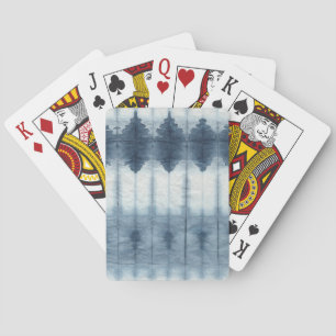 Shibori Indigio Print Pokerkaarten
