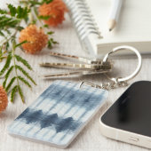 Shibori Indigio Print Sleutelhanger (Voorkant Rechts)