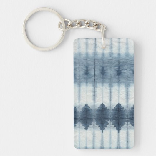 Shibori Indigio Print Sleutelhanger (Voorkant)
