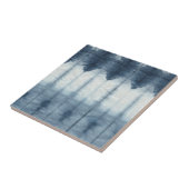Shibori Indigio Print Tegeltje (Zijkant)