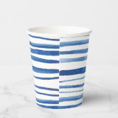 Shibori indigo blue stripes Japanse dye Papieren Bekers (Rechts)