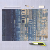 Shibori Indigo Mudcloth Quilt Tissuepapier (Craft)