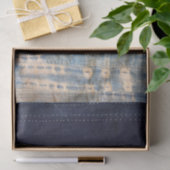 Shibori Indigo Mudcloth Quilt Tissuepapier (Geschenk)