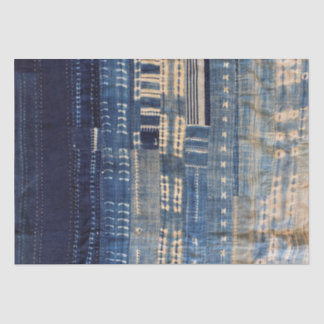 Shibori Indigo Mudcloth Quilt Tissuepapier