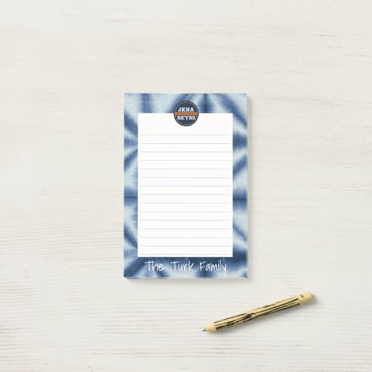 Shibori Mitzvot Post-it® Notes (Op bureau)