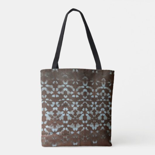 Shibori Print Pattern Canvas tas (Achterkant)
