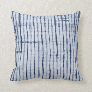 Shibori Stripe, SL Indigo Kussen