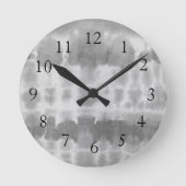 Shibori Tie Dye Beach Kustwandklok Ronde Klok (Voorkant)