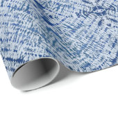 Shibori Tie Dye Blue Cadeaupapier (Rol Hoek)
