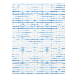 Shibori Tie Dye Blue Line Pattern Tablecloth Tafelkleed