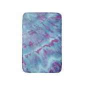 Shibori Tie Dye Blue Paars Pattern Badmat (Voorkant Verticaal)