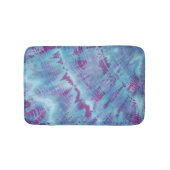 Shibori Tie Dye Blue Paars Pattern Badmat (Voorkant)