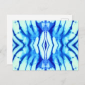 Shibori Tie Dye Post Kaart (Voorkant / Achterkant)