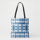 Shibori Tie Dye Print Nieuwigheid Tote Bag (Voorkant)
