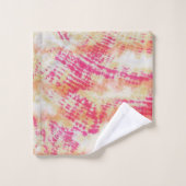 Shibori Tie Dye Roze Sinaasappel Boho Badhanddoek  Bad Handdoek (Wasdoekje)