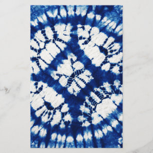 Shibori Tie Dye South Zeeen Indigo Batik Briefpapier