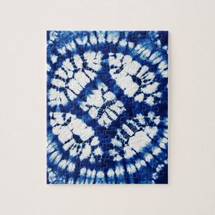 Shibori Tie Dye South Zeeen Indigo Batik Legpuzzel