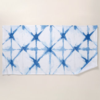 Shibori Tie Dye Triangle Patroonhanddoek Strandlaken