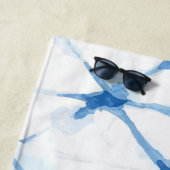 Shibori Tie Dye Triangle Patroonhanddoek Strandlaken (In situ)