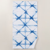 Shibori Tie Dye Triangle Patroonhanddoek Strandlaken (Voorkant)