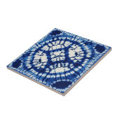 Shibori Tie Dye Zuidzee Indigo Batik Tegeltje (Zijkant)