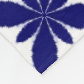 Shibori Tie-kleurstofstijl Geometrische ventilator Fleece Deken (Hoek)