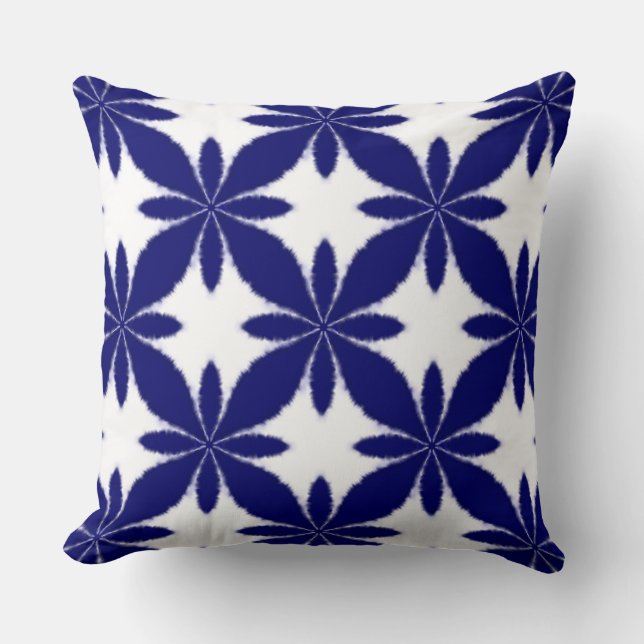Shibori Tie-kleurstofstijl Geometrische ventilator Kussen (Voorkant)