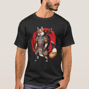 Shibu Inu Samurai Strijder Japans Zen Boeddhisme W T-shirt