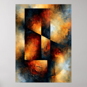 Shibui Ember Structure Japan geïnspireerde gestruc Poster