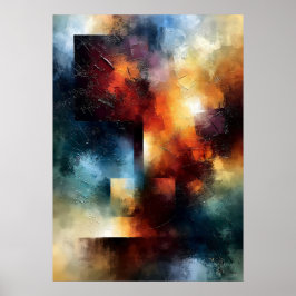 Shibui Lichtgevende As Japan-Inspireerde Textuur Poster