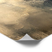 Shibui Obsidiaan Stille Textuur Architecturaal Poster (Hoek)