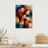 Shibui Terracotta Assemblage Japan geïnspireerde k Poster (Keuken)