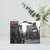Shibuya Crossing Briefkaart (Staand voorkant)