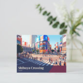Shibuya Crossing Japan Briefkaart (Staand voorkant)