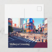 Shibuya Crossing Japan Briefkaart (Voorkant / Achterkant)