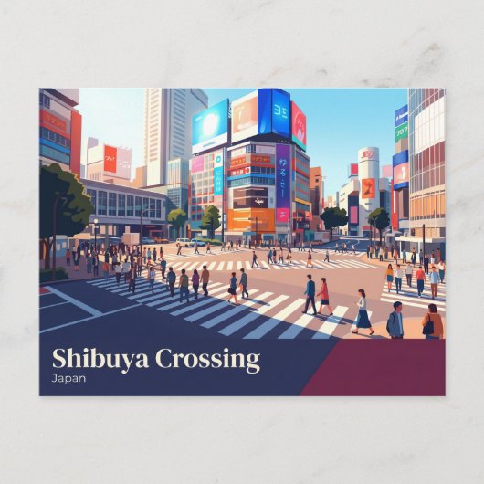 Shibuya Crossing Japan Briefkaart (Voorkant)