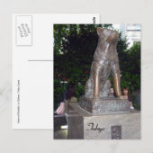 shibuya hachiko-standbeeld briefkaart (Voorkant / Achterkant)