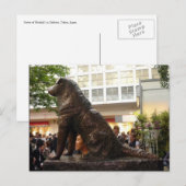 shibuya hachiko zit te zitten briefkaart (Voorkant / Achterkant)