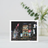 Shibuya 's nachts. briefkaart (Staand voorkant)