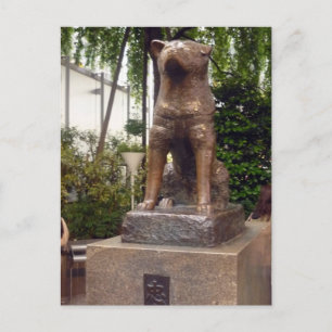 shibuya-standbeeld hachiko briefkaart