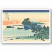 Shichiri Beach in de provincie Sagami Sticker (Voorkant)